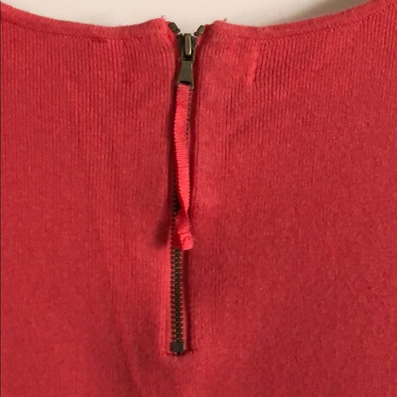 LOFT Coral knit peplum shirt size S - Picture 3 of 3